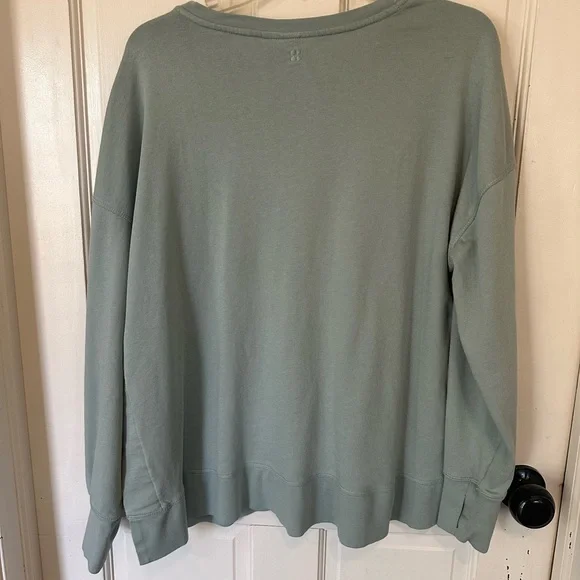 Sweaty Betty After Class Sweatshirt. Size 12 Sage Green. - Picture 7 of 14